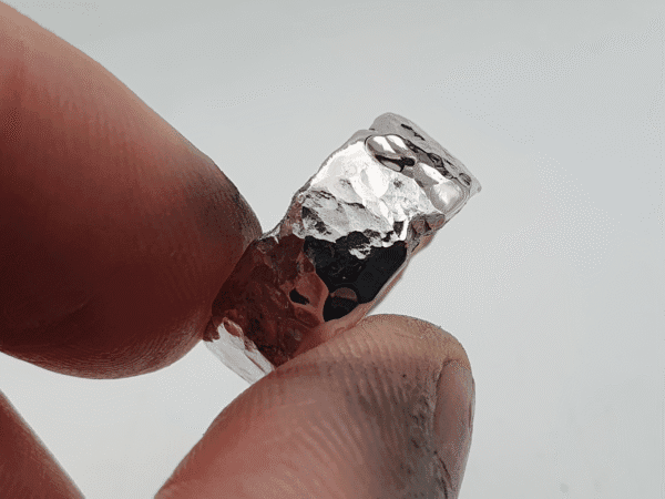Eon Echo Ring, Textured Sterling Silver with Moon Inspired Surface textured sterling silver ring with moon-inspired surface
