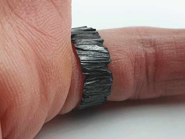 oblivion-10 oxidised silver ring with deep black finish – Oblivion